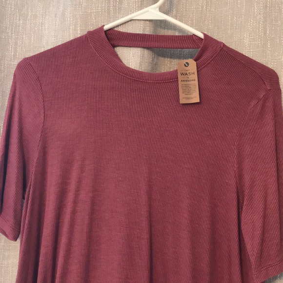 Choker Tee with Low Back - Picture 2 of 3